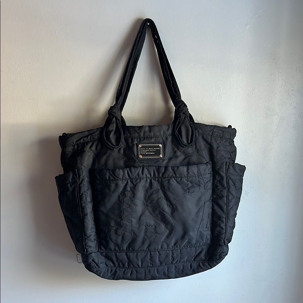 Marc by Marc Jacobs Elizababy Black Quilted Diaper Bag Tote Bag